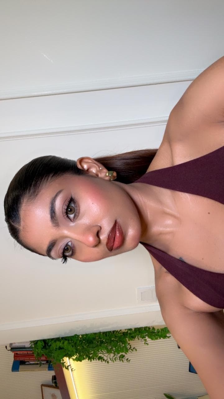 Soft glam with glowing skin